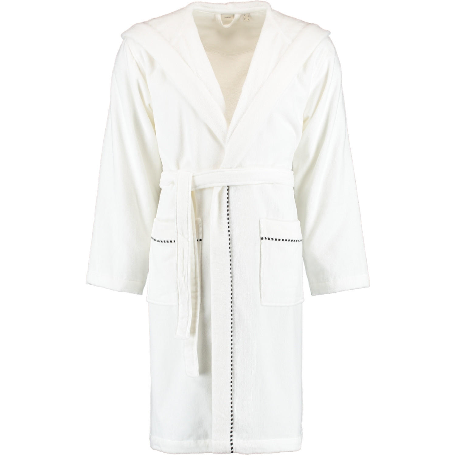 BADEMANTEL UNISEX KAPUZE BOX WHITE - 030 - Weiß, Textil (Lnull) - Esprit