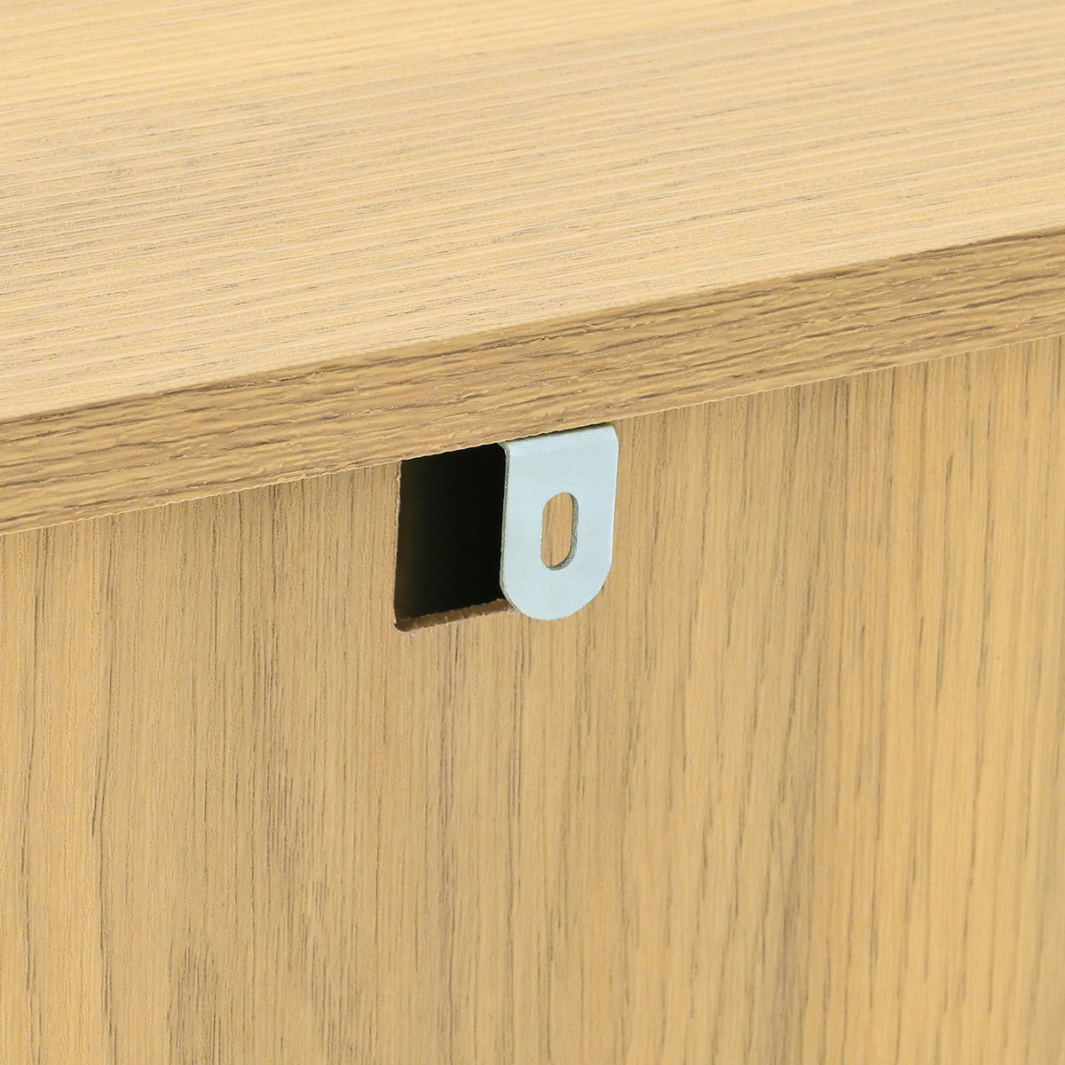SIDEBOARD 140/40/80 cm Holzfarbe aus MDF mit Rattantüren - Naturfarben, Holzwerkstoff (40/80/140cm) - OKMYHOME