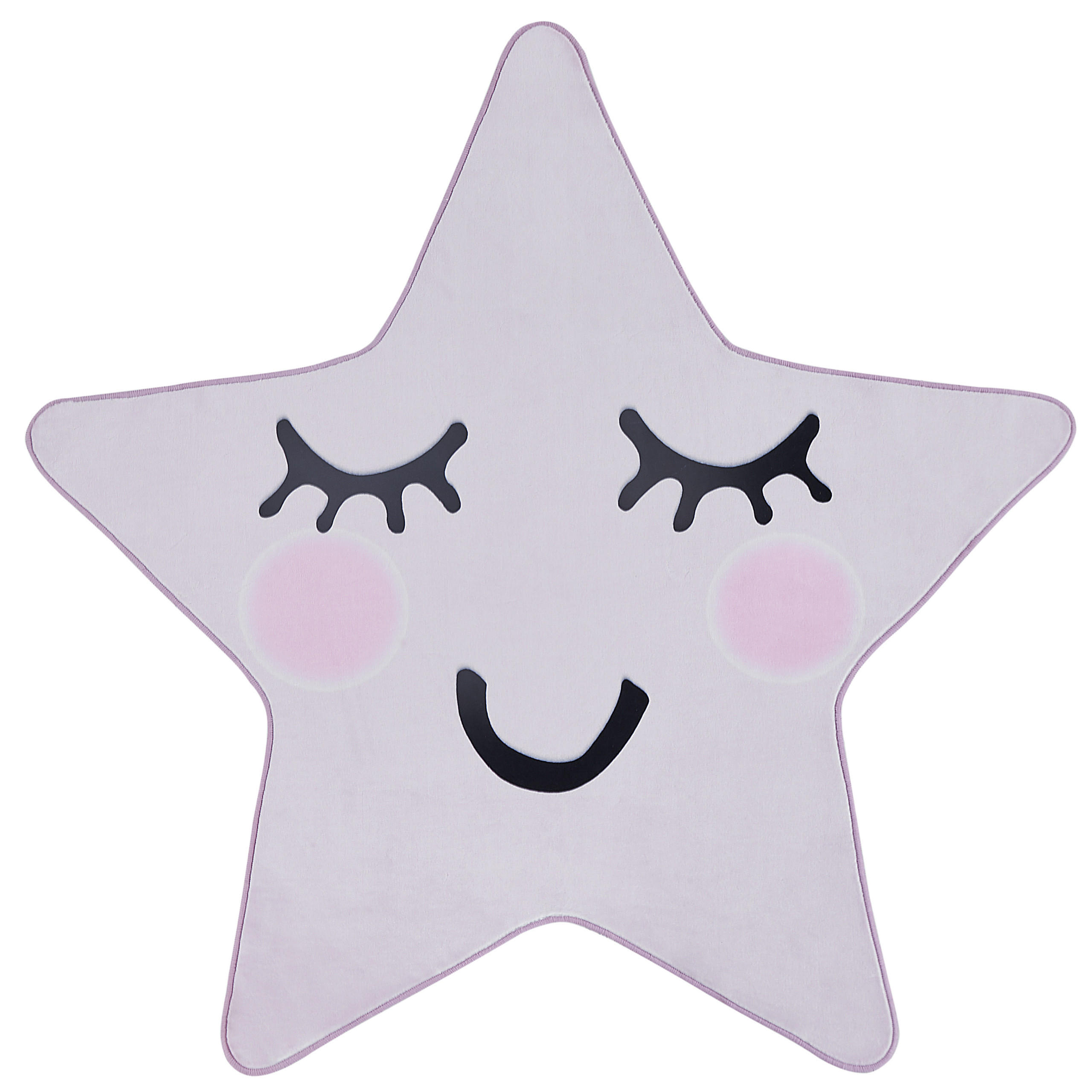 KINDERTEPPICH-Sirius 120/120 cm - Pink, Kunststoff (120/120cm) - Beliani