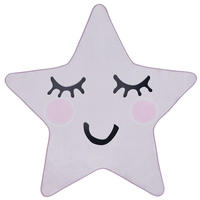 KINDERTEPPICH-Sirius 120/120 cm - Pink, Kunststoff (120/120cm) - Beliani