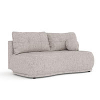 SCHLAFSOFA Cirrus Hellbraun Webstoff - Hellbraun/Schwarz, Holz/Holzwerkstoff (206/95/105cm) - Maison de Reve
