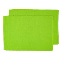 TISCHSET limette im 2er-Set 33/50 cm, 100% Baumwolle - Limette, Textil (33/50cm) - Homescapes