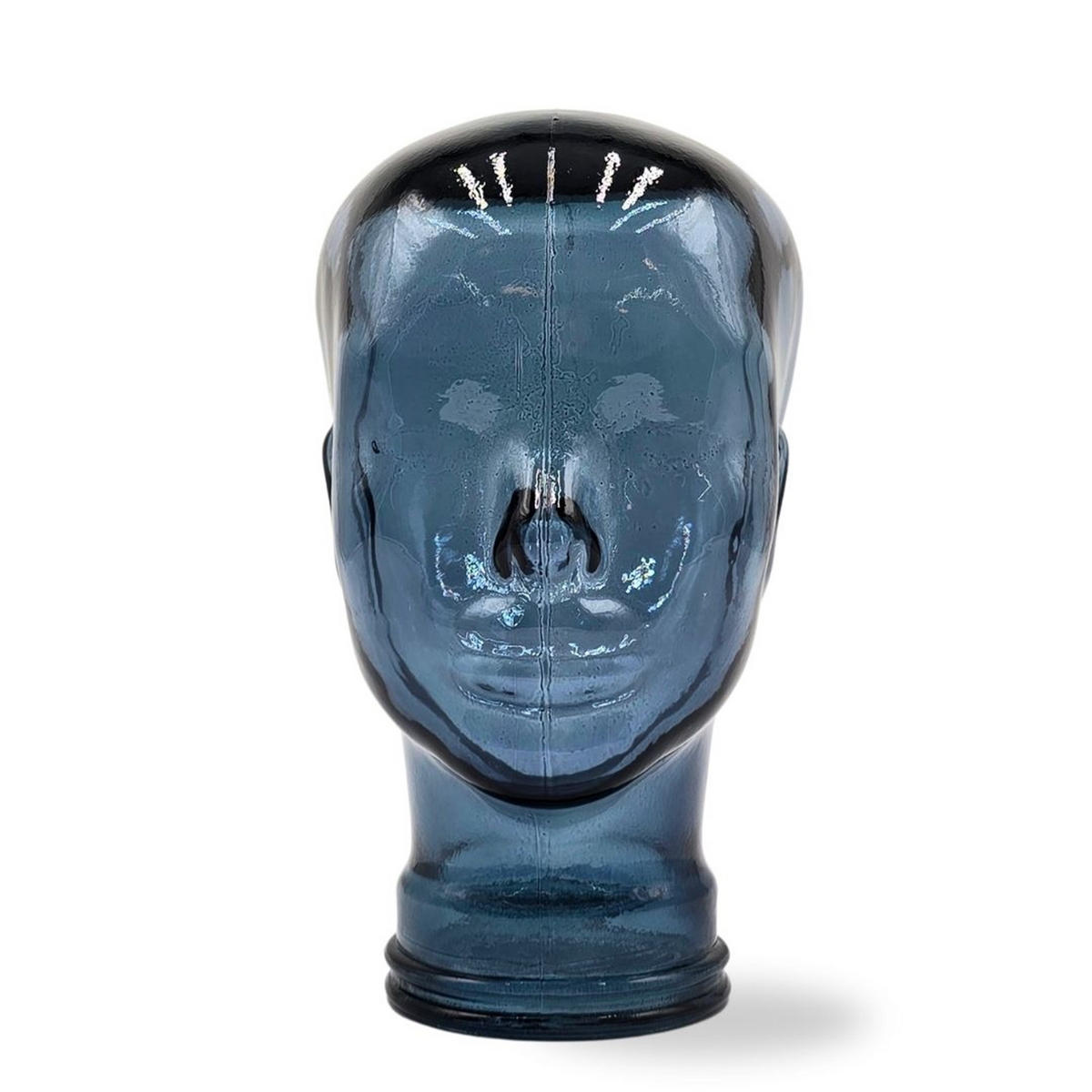 KOPFHÖRERSTÄNDER MICK Glas T09 marineblau - Dunkelblau, Glas (21/29/21cm) - DESIGN DELIGHTS