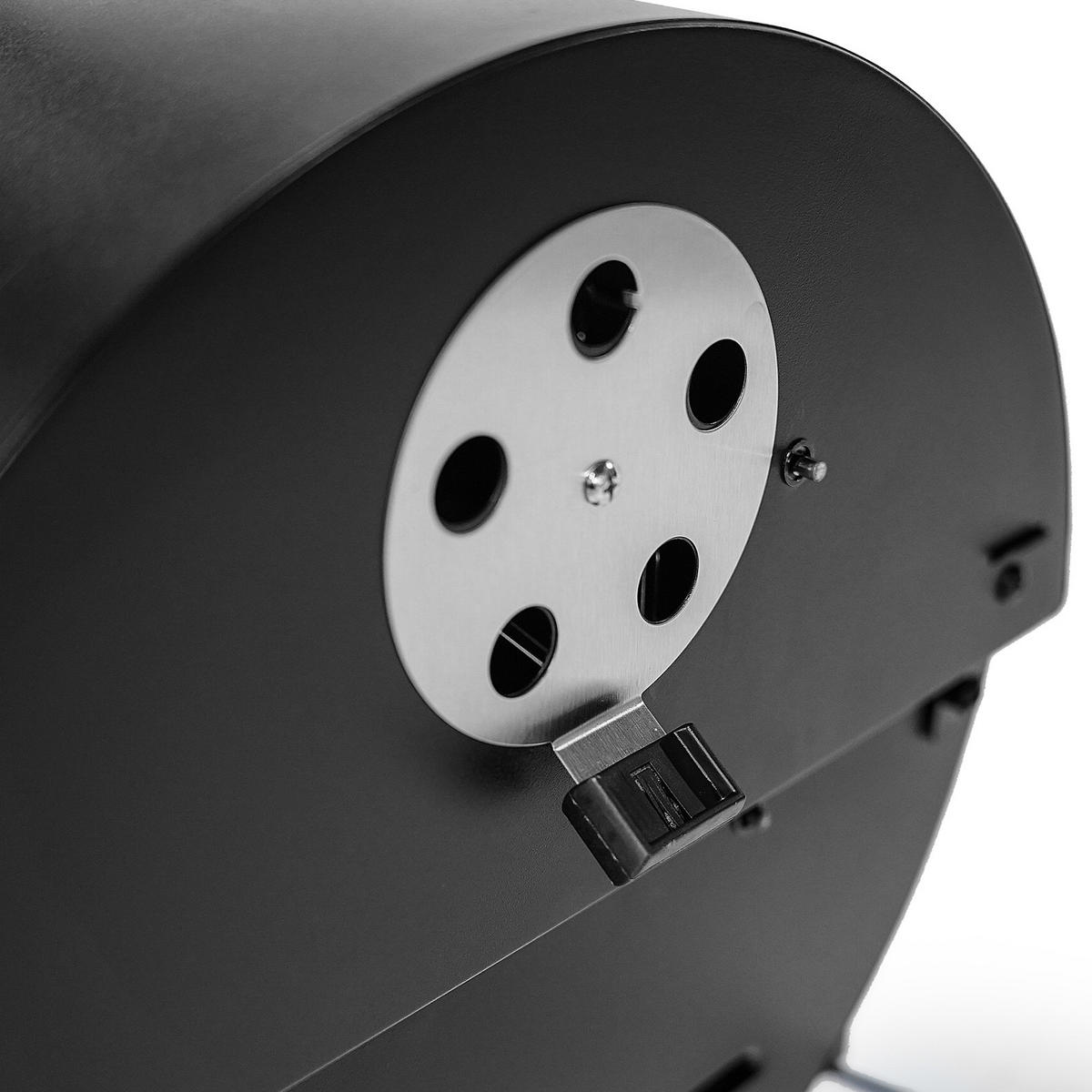 HOLZKOHLEGRILL CHAROX Tragbar - Schwarz, Metall (50/54/46cm) - TAINO