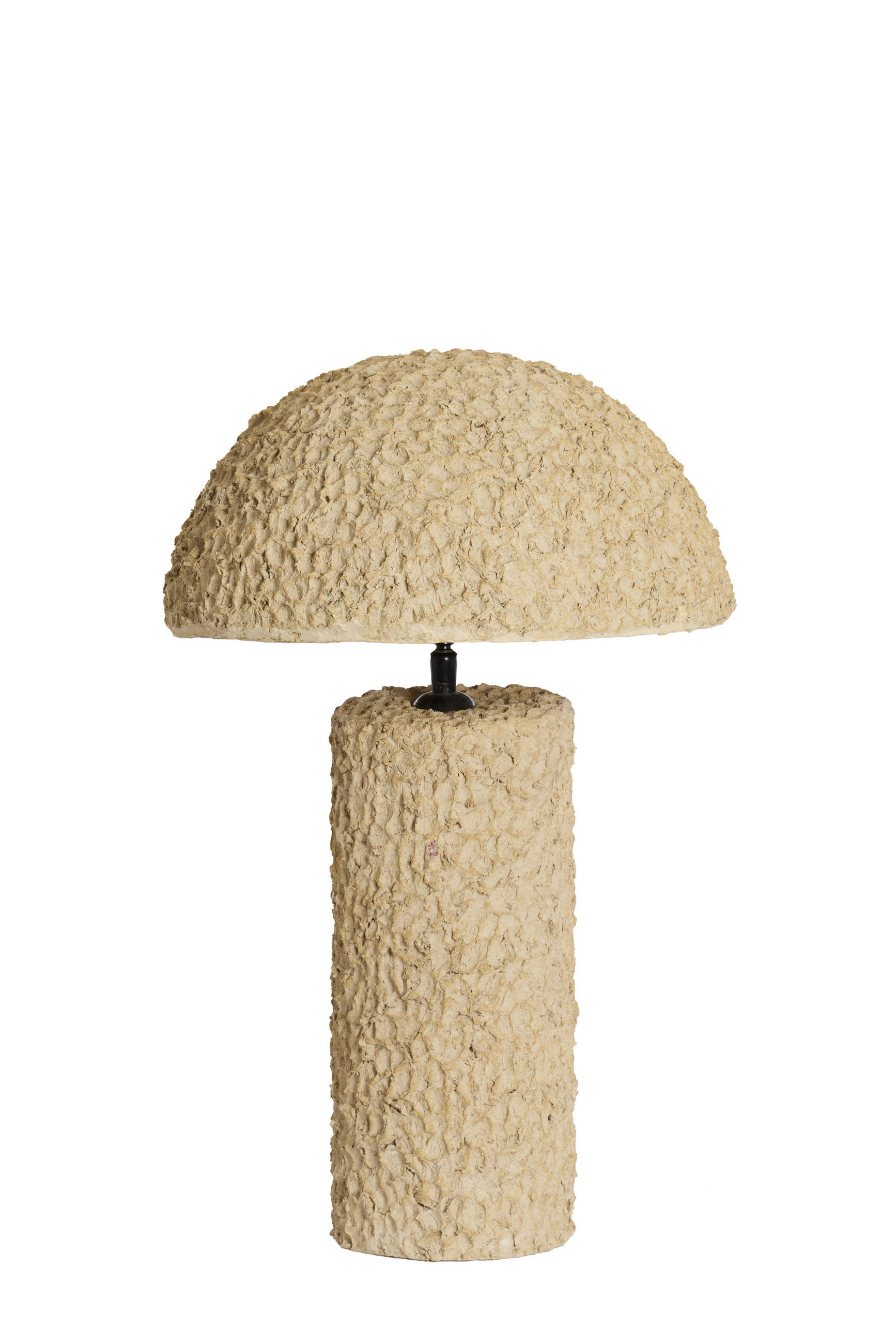TISCHLAMPE Qazu Braun Ø30/48 cm - Beige, Papier (30/30/48cm) - Light & Living