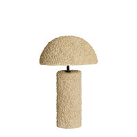 TISCHLAMPE Qazu Braun Ø30/48 cm - Beige, Papier (30/30/48cm) - Light & Living