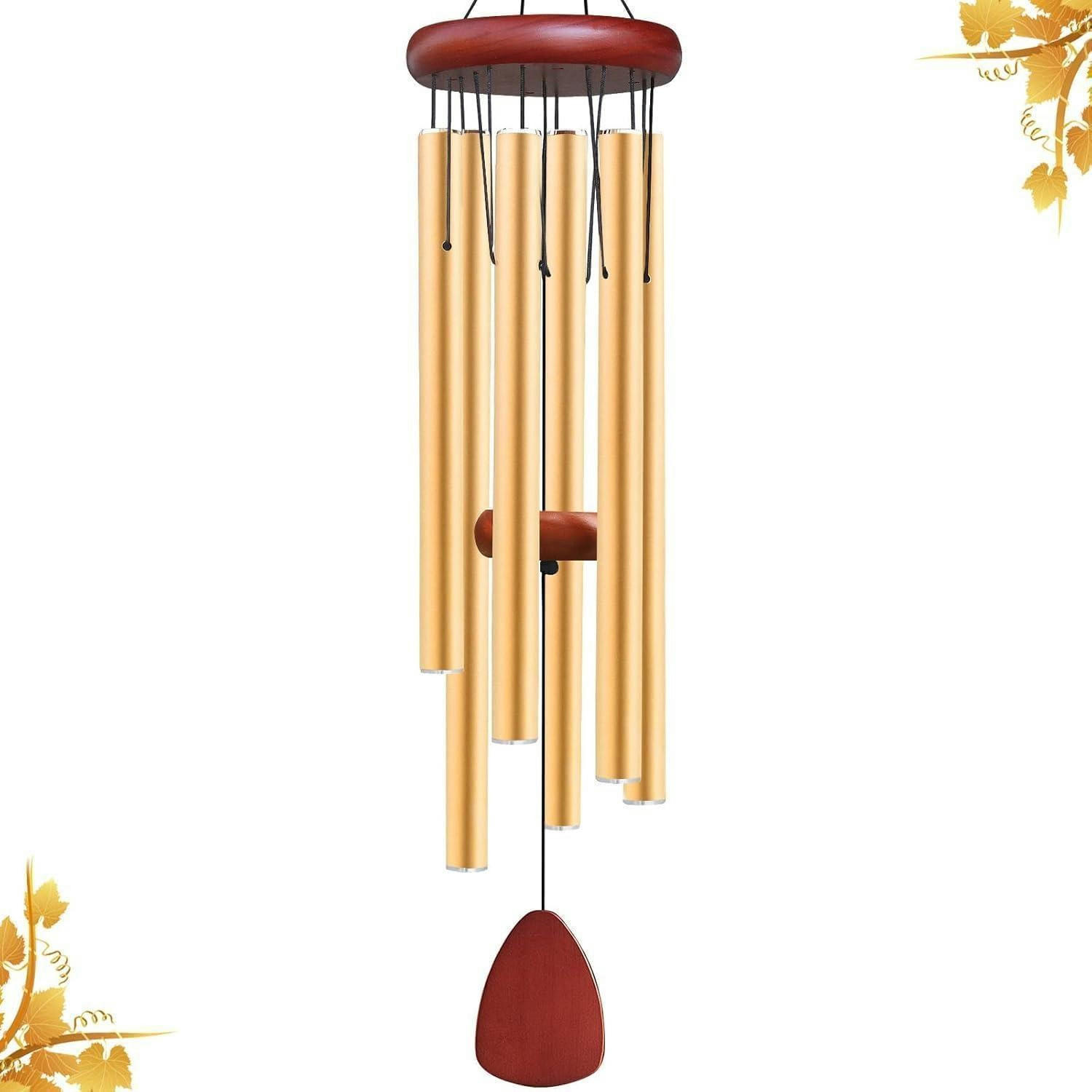 WINDSPIEL Aluminium 65 cm Gold - Goldfarben, Metall (65/15/15cm)