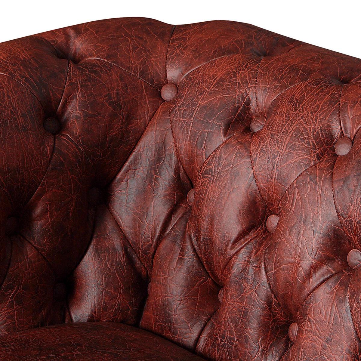 SESSEL - Bordeaux/Dunkelbraun, Holz/Birkenholz (104/72/86cm) - home24