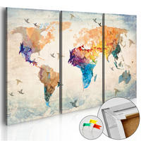 PINNWANDBILDER Bunt 60/40 cm - Multicolor, Naturmaterialen/Textil (60/40cm) - KUNSTLOFT