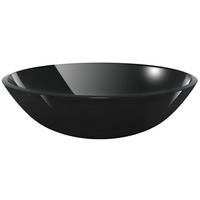 WASCHBECKEN Kulik 42/42/13 cm - Schwarz, Glas (42/13/42cm) - Nettlife