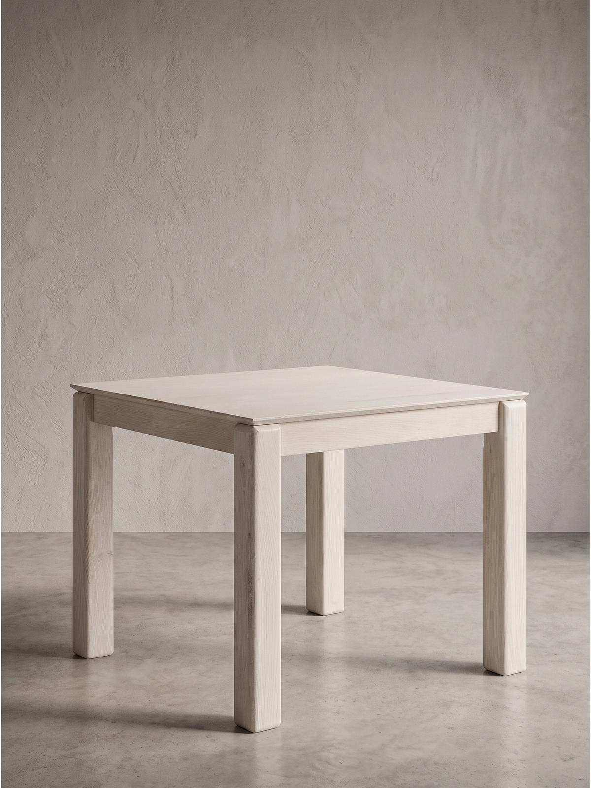 ESSTISCH CHARENTE, Mango Massivholz, Weiß-Mango, 80 x 80 x 75 cm - Weiß, Holz (80/80/75cm) - KADIMA DESIGN