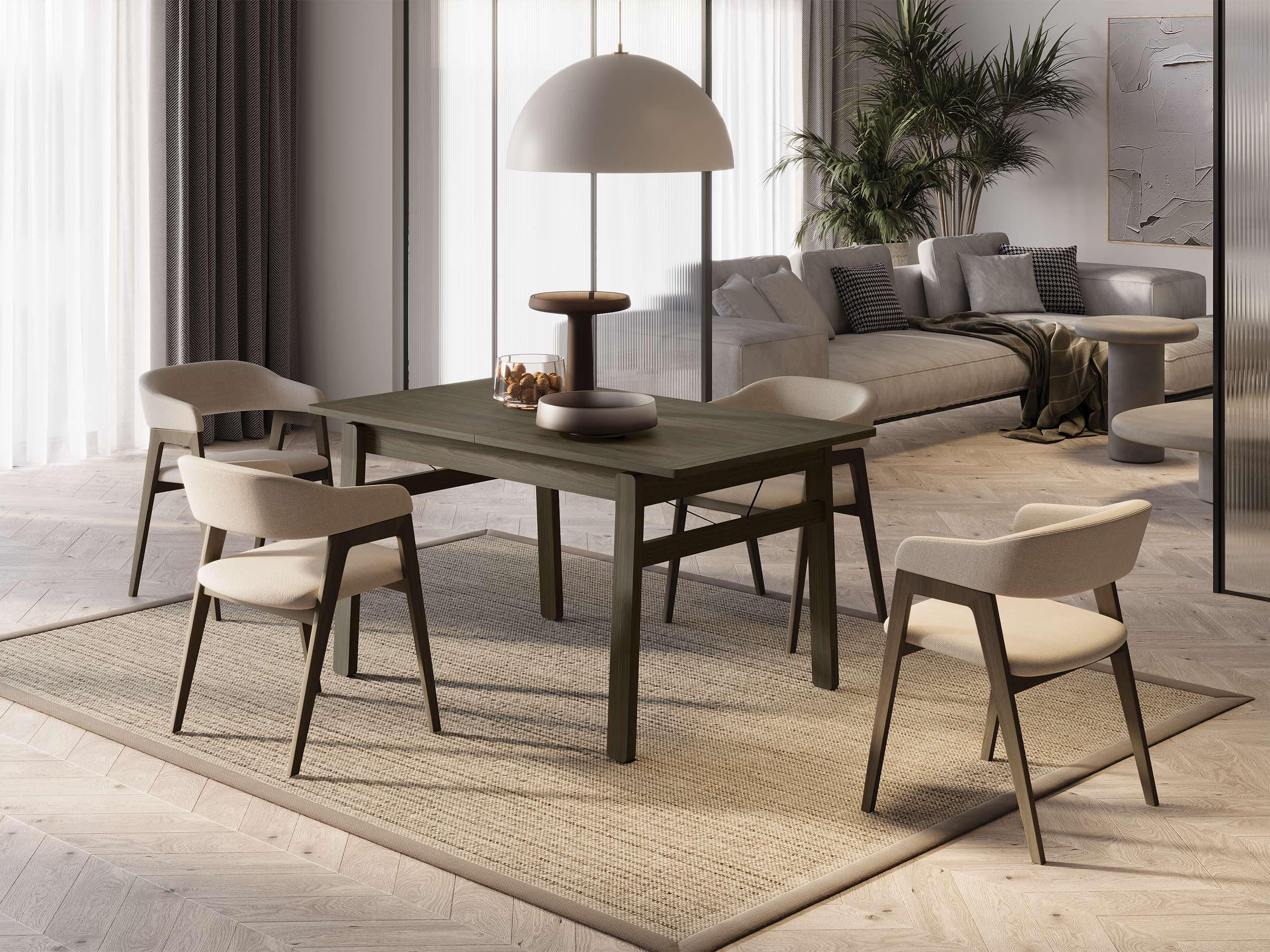 ESSTISCH ausziehbar Plot PT01 - Dunkelbraun, Holz/Holzwerkstoff (85/149/77cm) - MIRJAN24