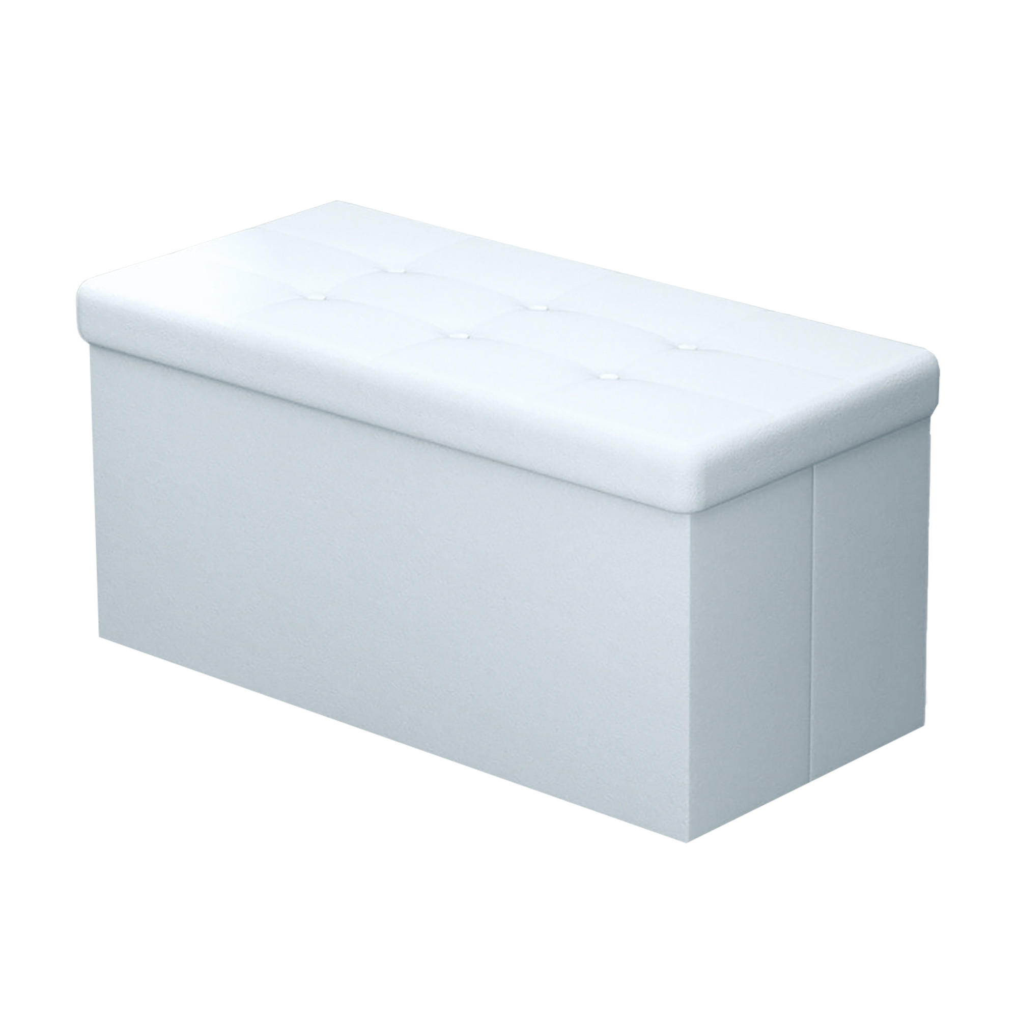 Intirilife Sitzbank Weiß 78x38x38 cm