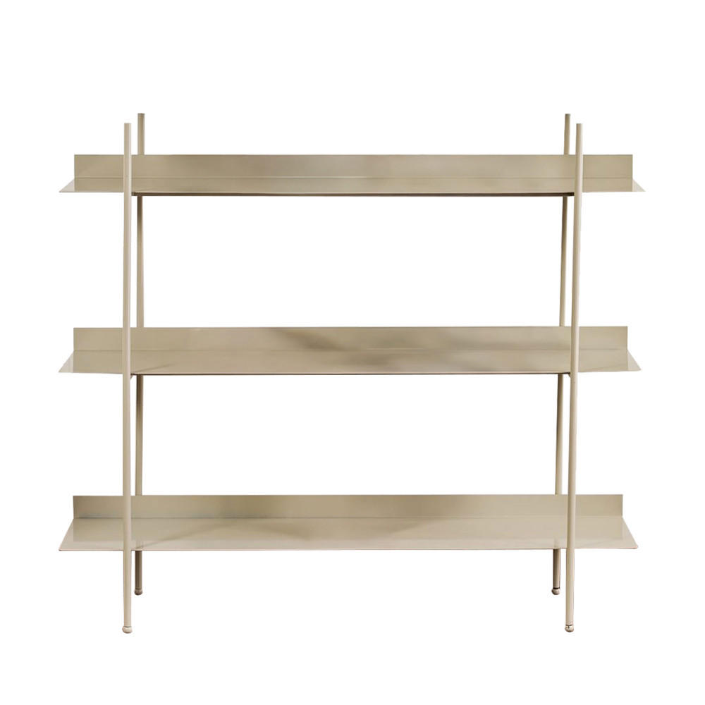 METALLREGAL L120cm - Luno - Mol - Graubraun, Metall (120/106/34cm) - Drawer