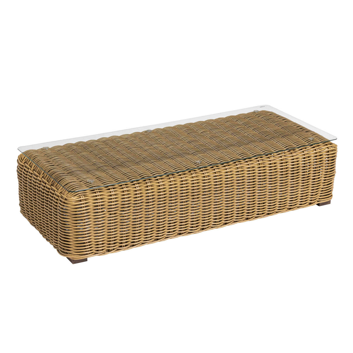 GARTEN-LOUNGEGARNITUR 6-Sitzer, Braun - Braun, Naturmaterialien - Oviala