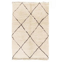 BERBERTEPPICH aus Marokko aus reiner Wolle beige - Beige, Naturmaterialien (200/300cm) - AFK Living
