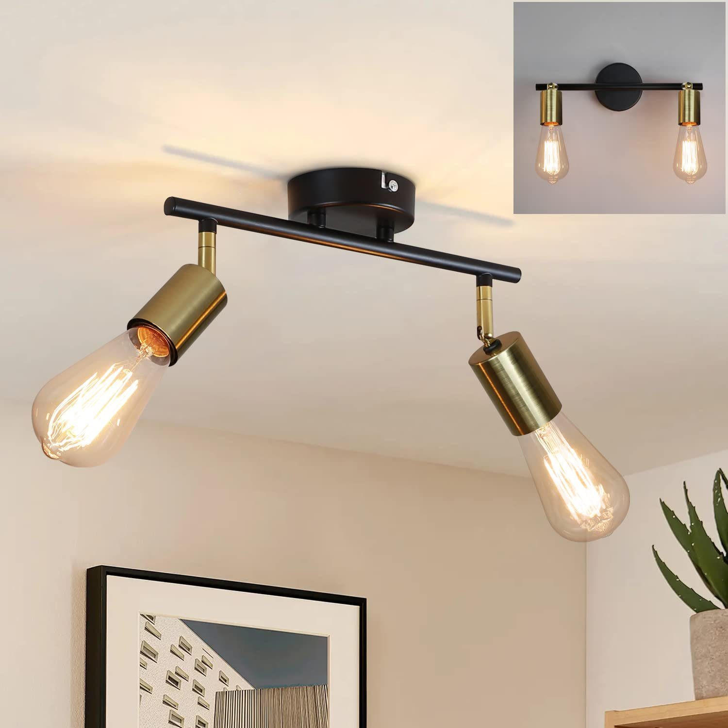 STRAHLER Nixie 2-flammig 30/4/12 cm - Goldfarben, Metall (30/4/12cm) - Nettlife