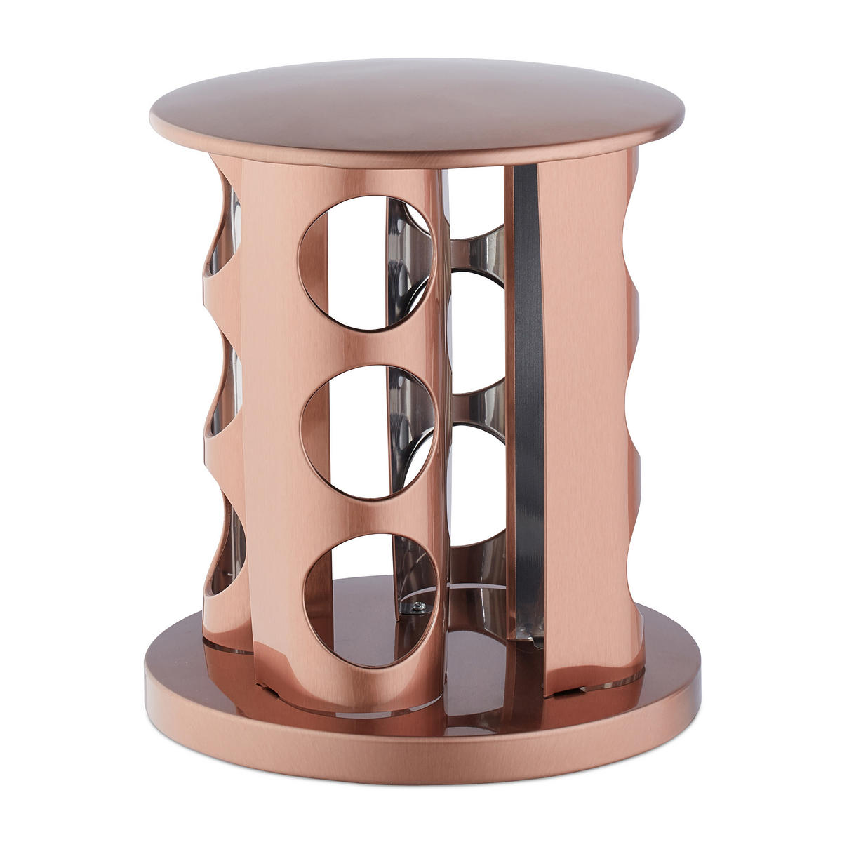 GEWÜRZKARUSSELL - Multicolor, Glas/Metall (22/22.5/22cm) - Relaxdays