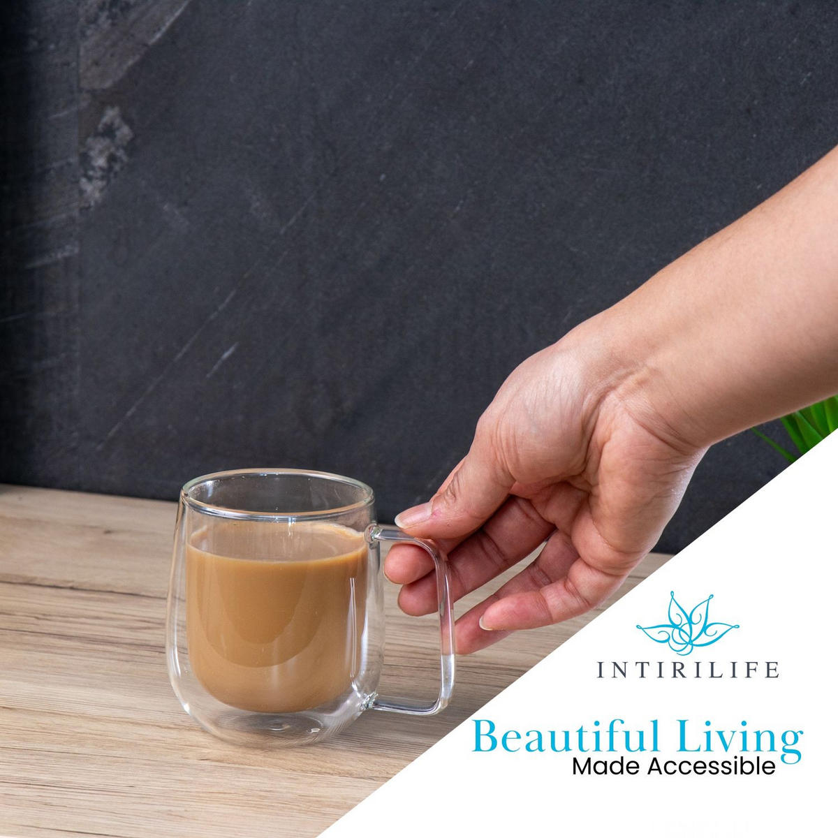 KAFFEEGLAS 200 ml(4er-Set) - Transparent, Glas - Intirilife