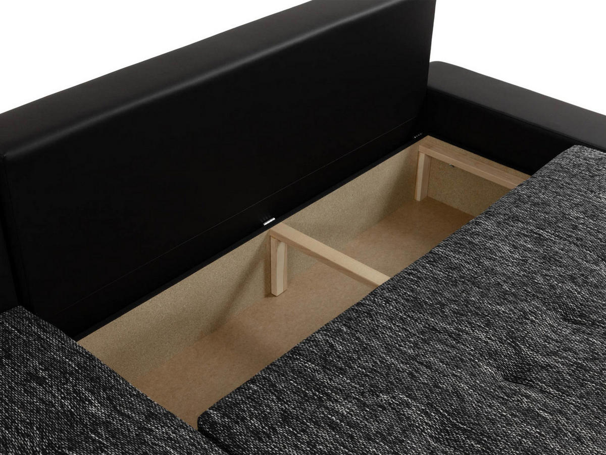 ECKSOFA Orkan Mini Premium - Grau, Holz/Textil (265/185cm) - MIRJAN24