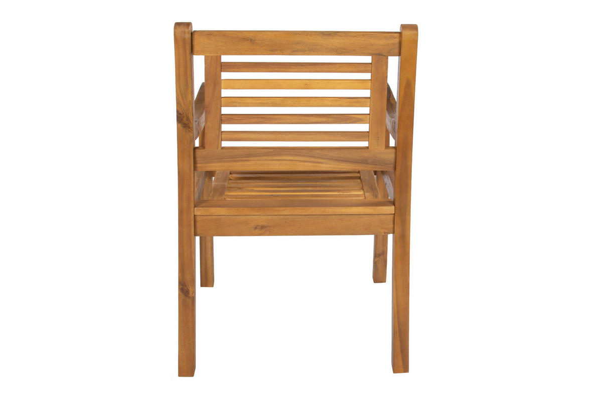 GARTENSTUHL CORUNA - Beige, Holz (68/92/58cm) - SAM