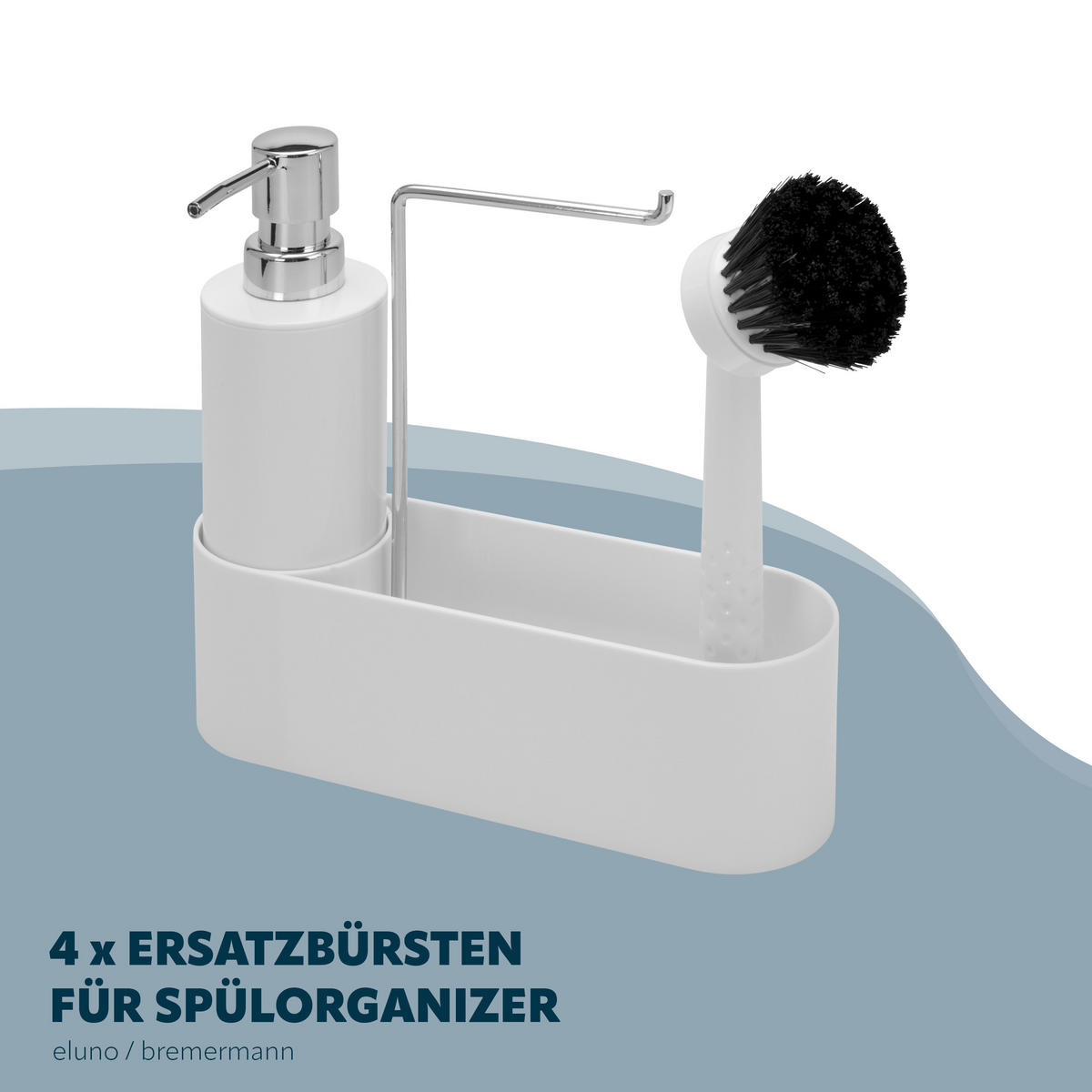 ERSATZBÜRSTEN, weiß - Weiß, Kunststoff (6.5/5/6.5cm) - bremermann