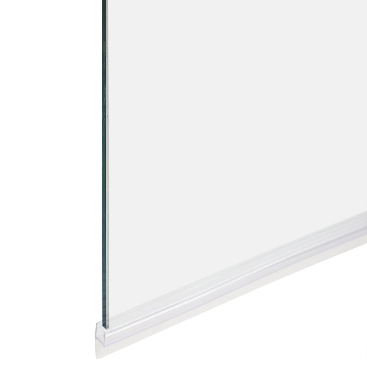 NÁSTAVEC NA VANU 140/70 cm Stříbrný Lapan - průhledná, sklo (70/140cm) - Beliani