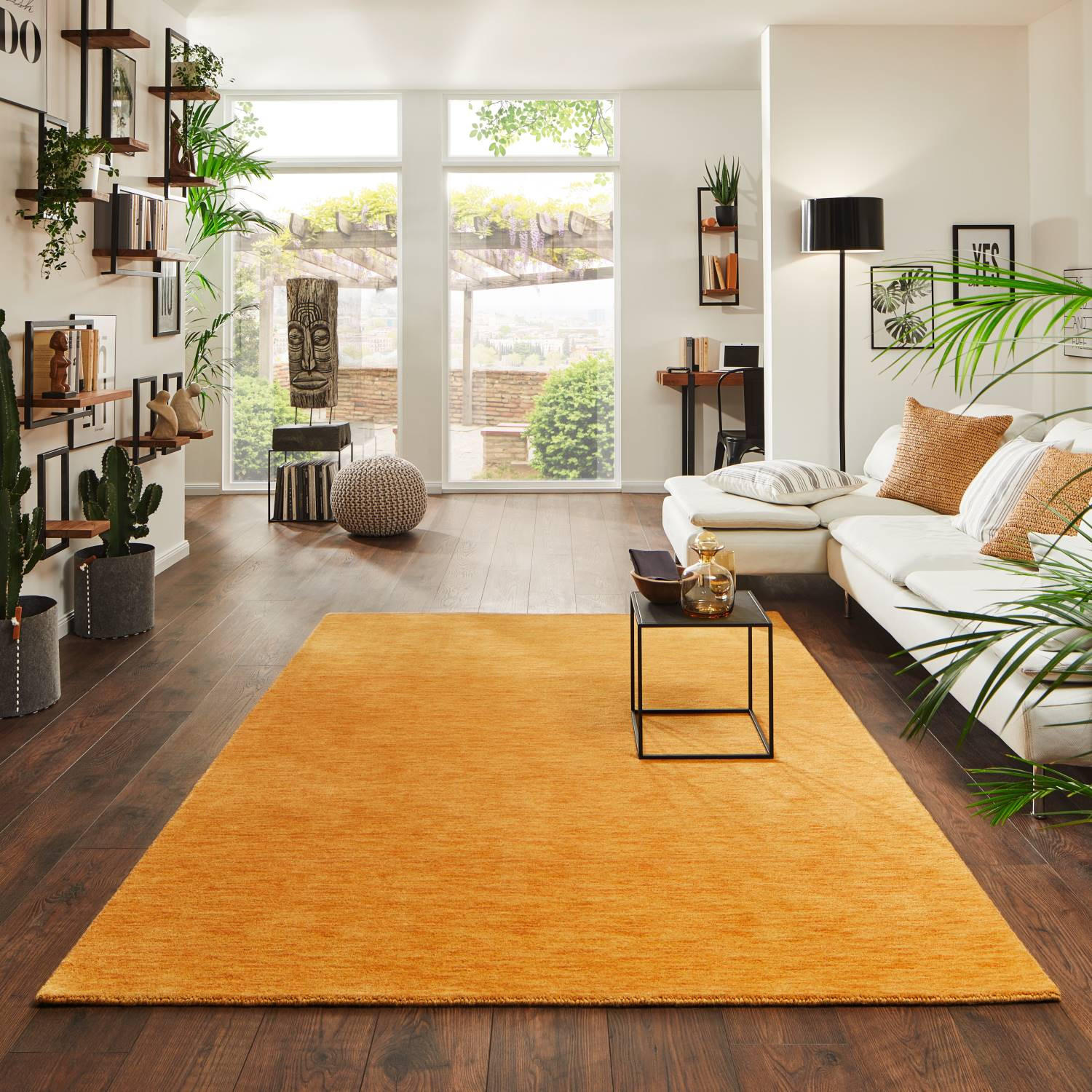 WOLLTEPPICH 200/250 cm Jaipur - Goldfarben, Naturmaterialien (200/250cm) - Steffensmeier