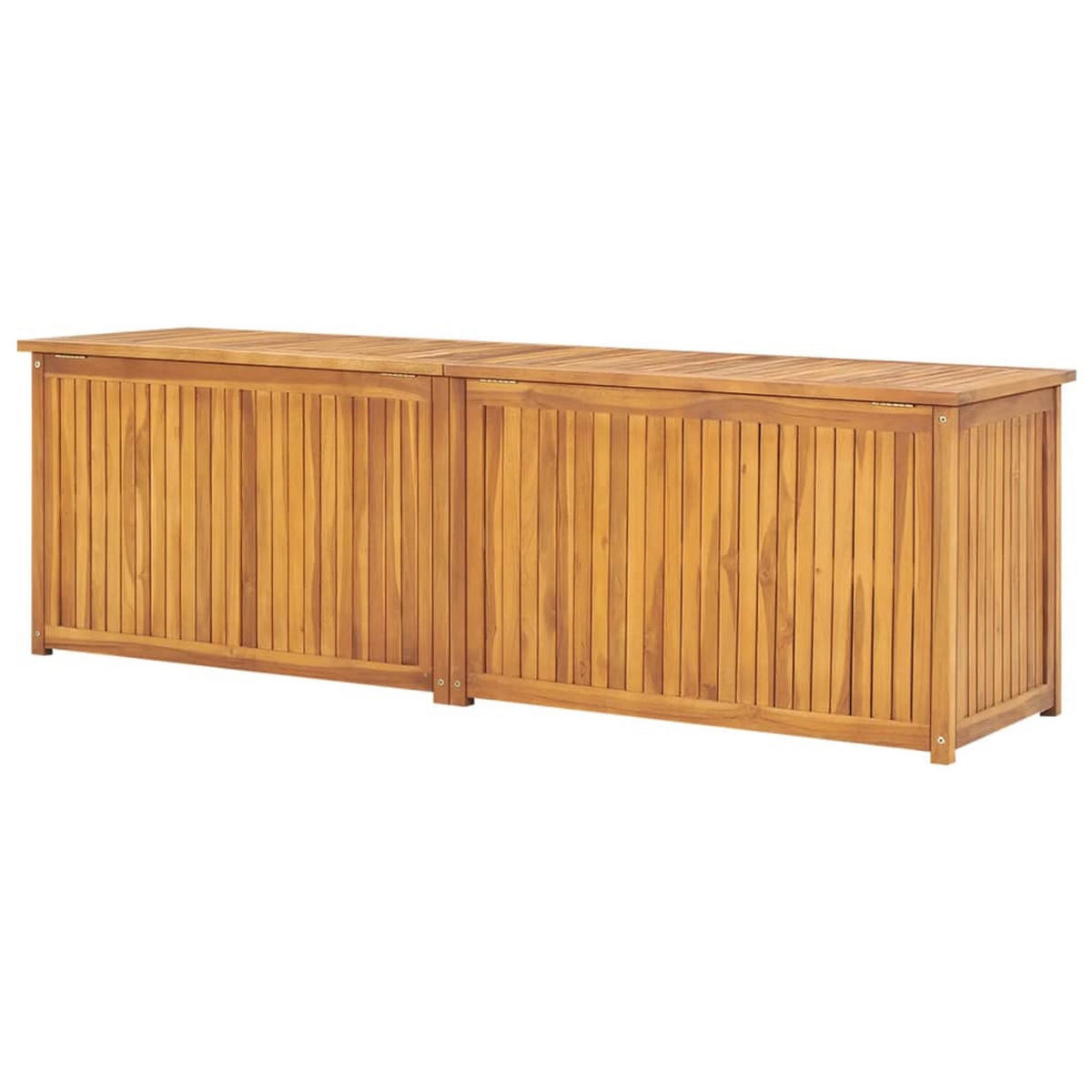 GARTENBOX 175x50x55 cm Massivholz Teak - Braun, Holz (175/55/50cm) - furnicato