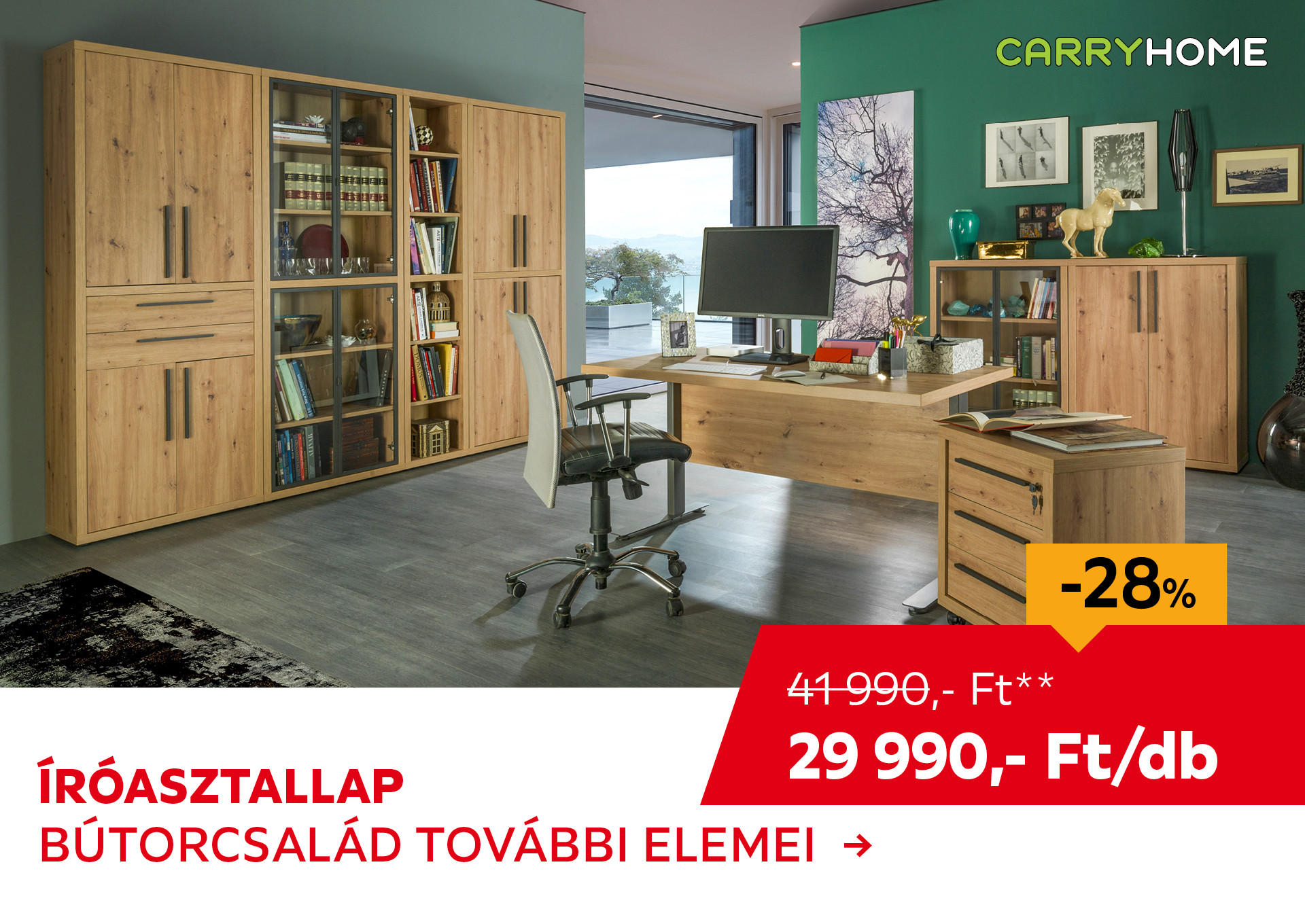 ÍRÓASZTALLAP Kiemelt termék 41990 Ft.- helyett 29990 Ft.-