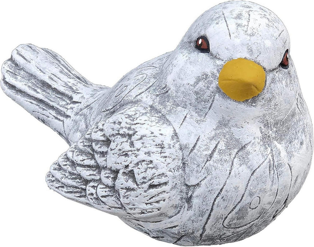 STEINFIGUR Vogel Berta frostfest Steinguss wetterfest - Grau, Stein (14/15/21cm) - stoneandstyle