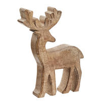 DEKOHIRSCH Forest 20cm - Braun, Holz (15/11/2.5cm) - Butlers