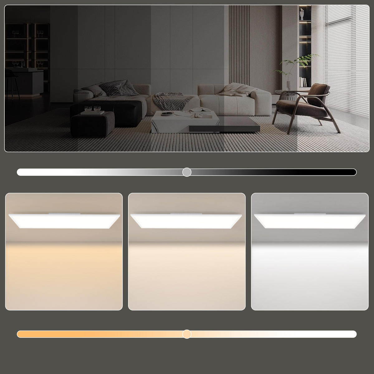 LED-DECKENLEUCHTE Quillon 119.5/29.5/5.6 cm - Weiß, Metall (29.5/119.5/5.6cm) - ZMH