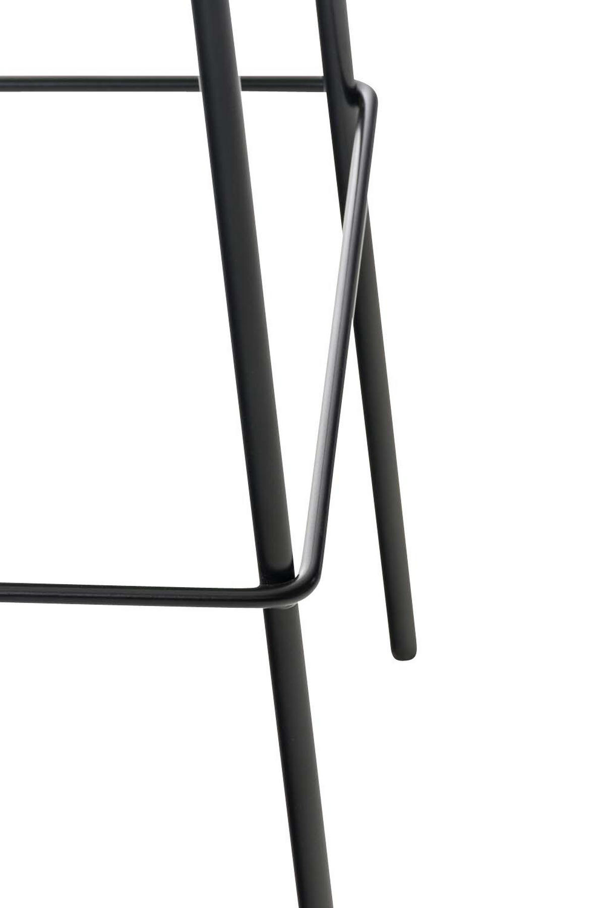 BARHOCKER Stoff Dunkelgrau - Dunkelgrau/Schwarz, Textil/Metall (43/100/48cm) - CLP