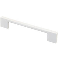 MÖBELGRIFF BA 192mm, Küchengriff Weiss matt, Türgriff, Schrankgriff - Weiß, Metall (0.8/2.8/22.6cm)