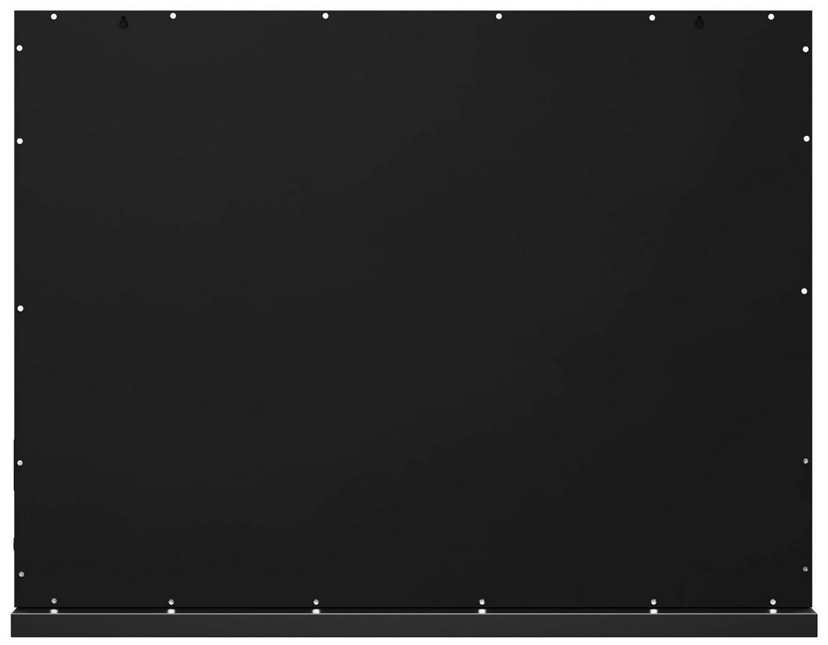 SCHMINKSPIEGEL Dora Licht 80x3x62cm Holz Schwarz Hollywood - Schwarz, Holz (80/62/14cm) - DELUKE