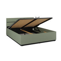 BOXSPRING POSTEL 160/200 Lilia Zelená - zelená barva, kompozitní dřevo (160/200cm) - Petits-meubles