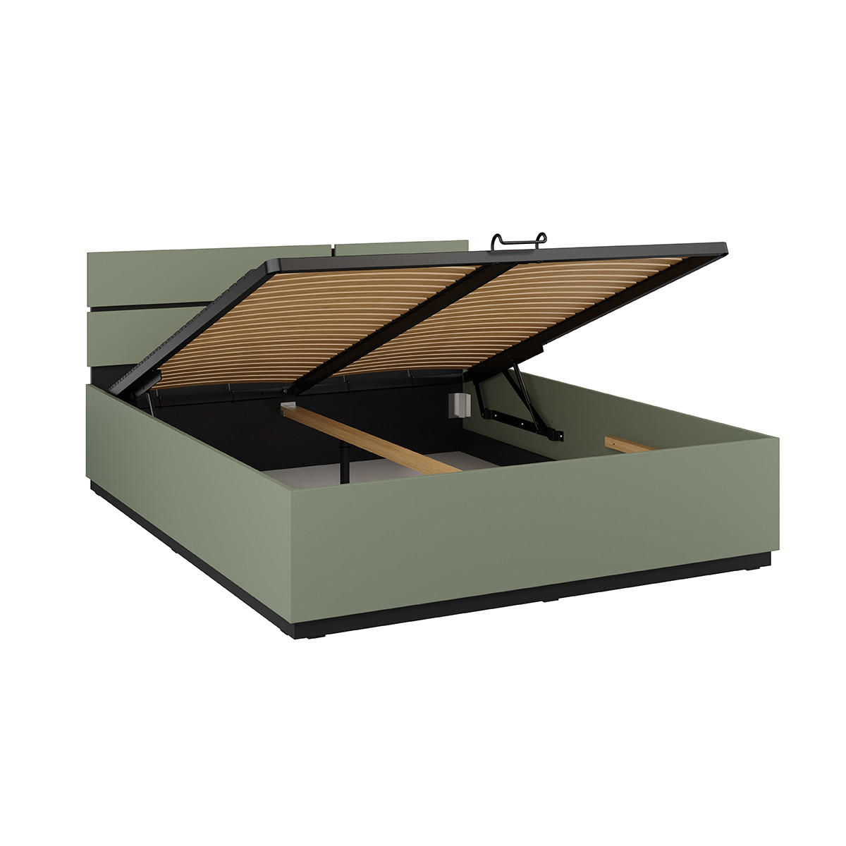 BOXSPRING POSTEL 160/200 Lilia Zelená - zelená barva, kompozitní dřevo (160/200cm) - Petits-meubles