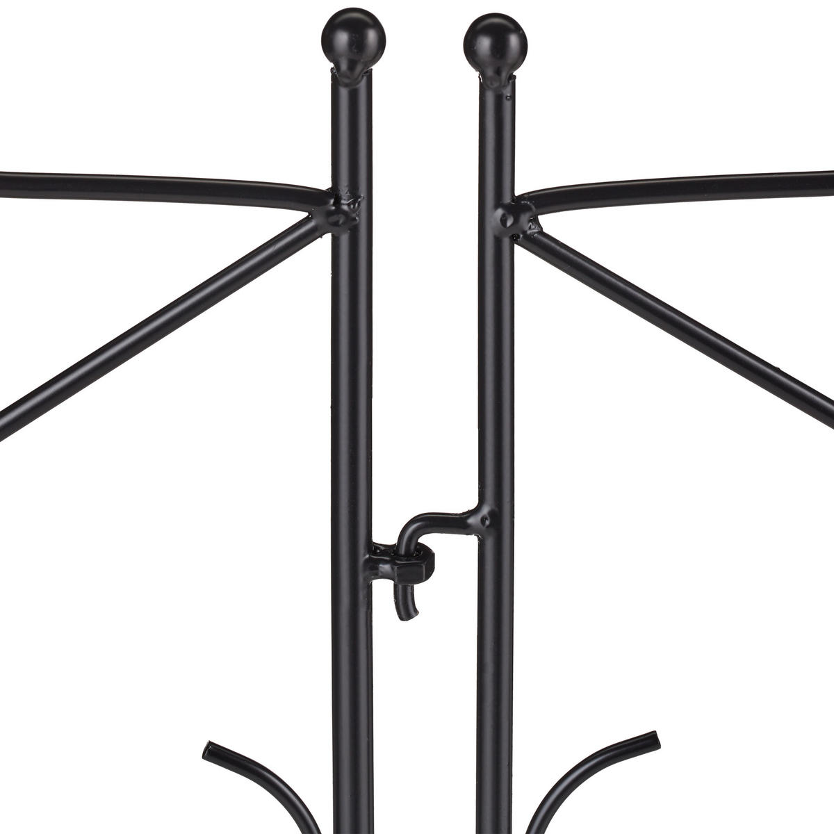 6XOPLOCENÍ postele - černá, kov (59.5/60/1cm) - Relaxdays