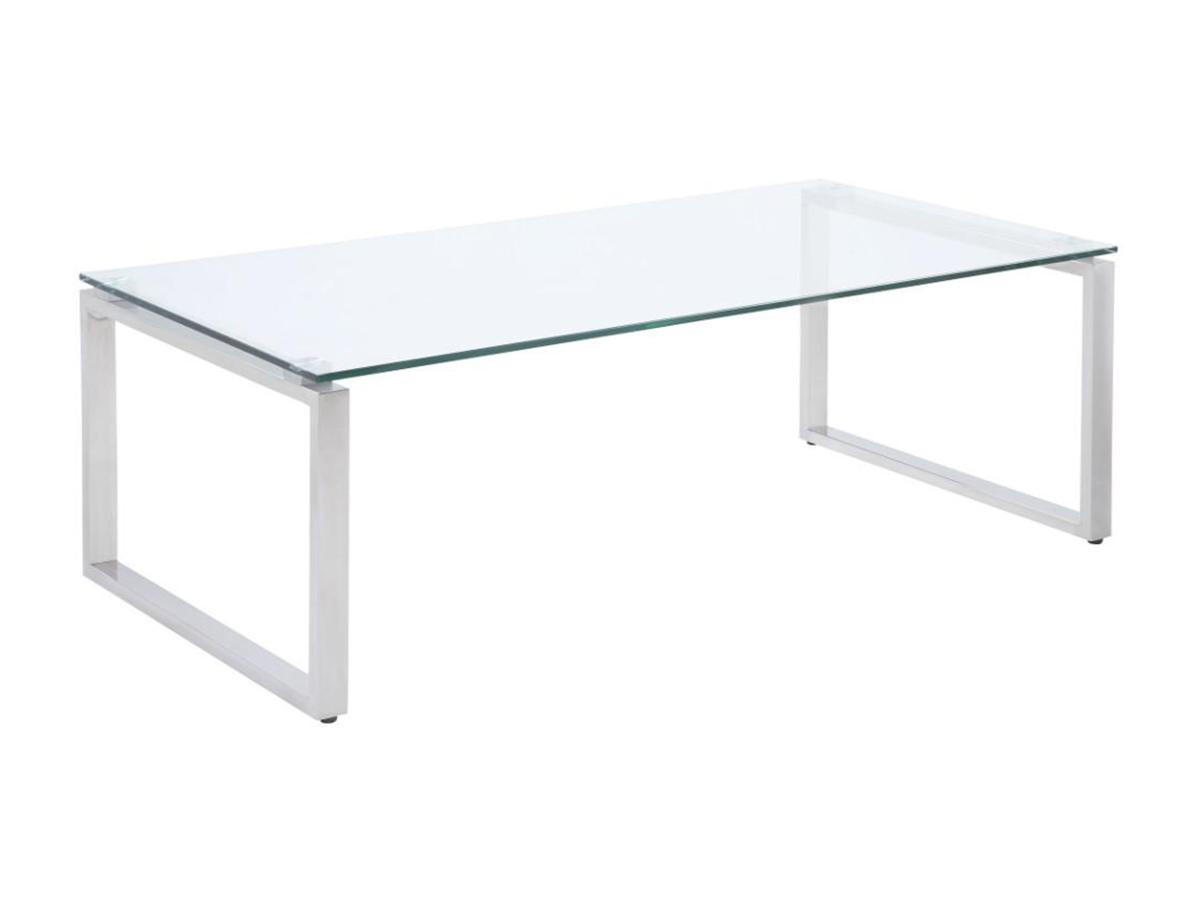 COUCHTISCH - Glas - FREYA - Transparent, Glas (120/60/41cm) - Vente-Unique