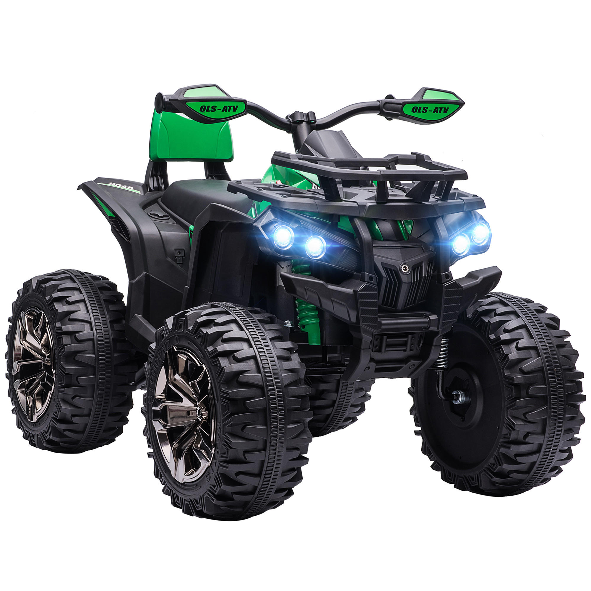 KINDER Elektrofahrzeug - Grün, Metall (100/65/73cm) - HOMCOM