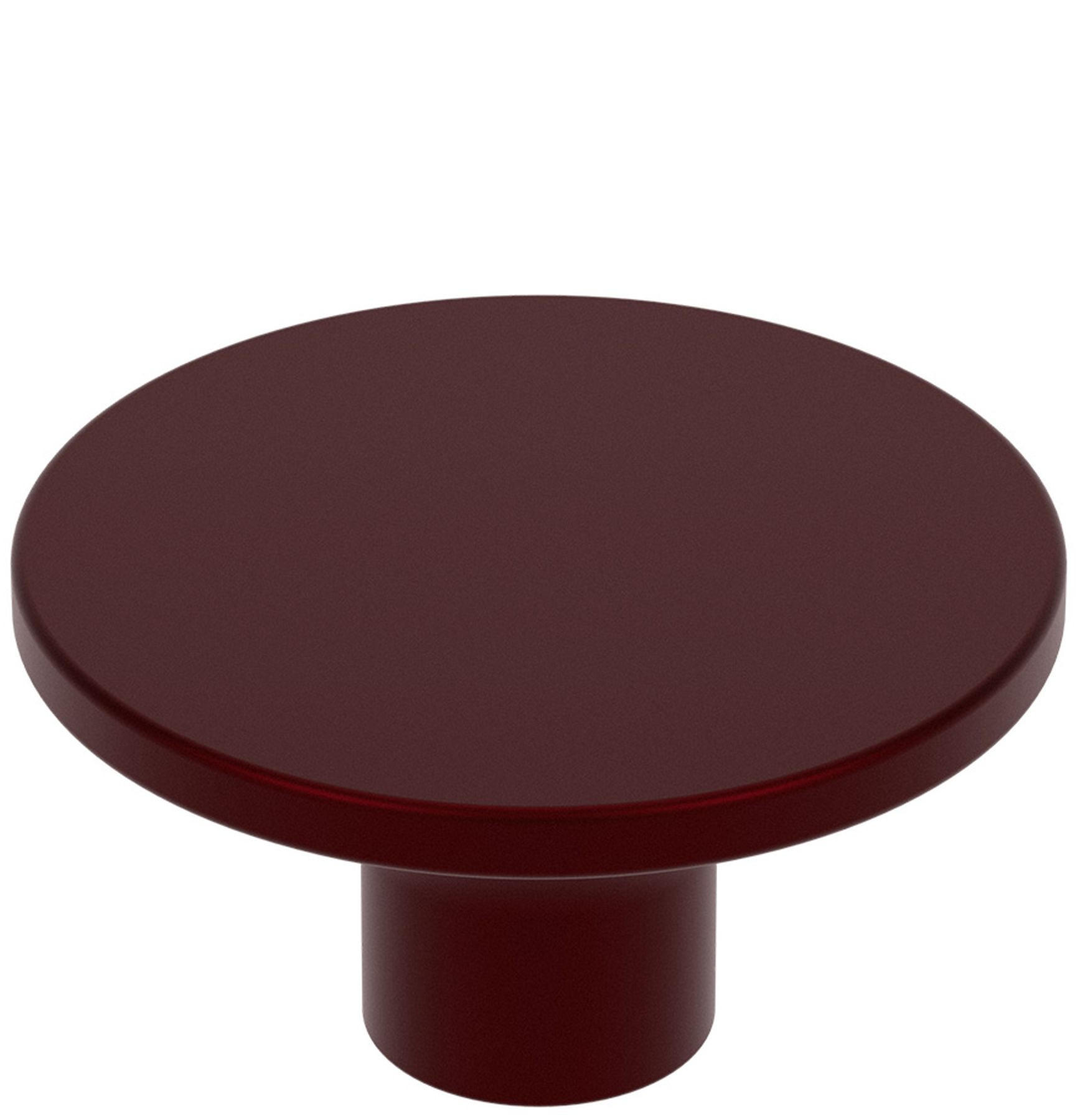 MÖBELKNOPF Bordeaux matt, Schrankknopf Astro Ø 36mm, Knopf modern - Bordeaux, Metall (3.6/1.9/1.9cm) - Livingpoint24
