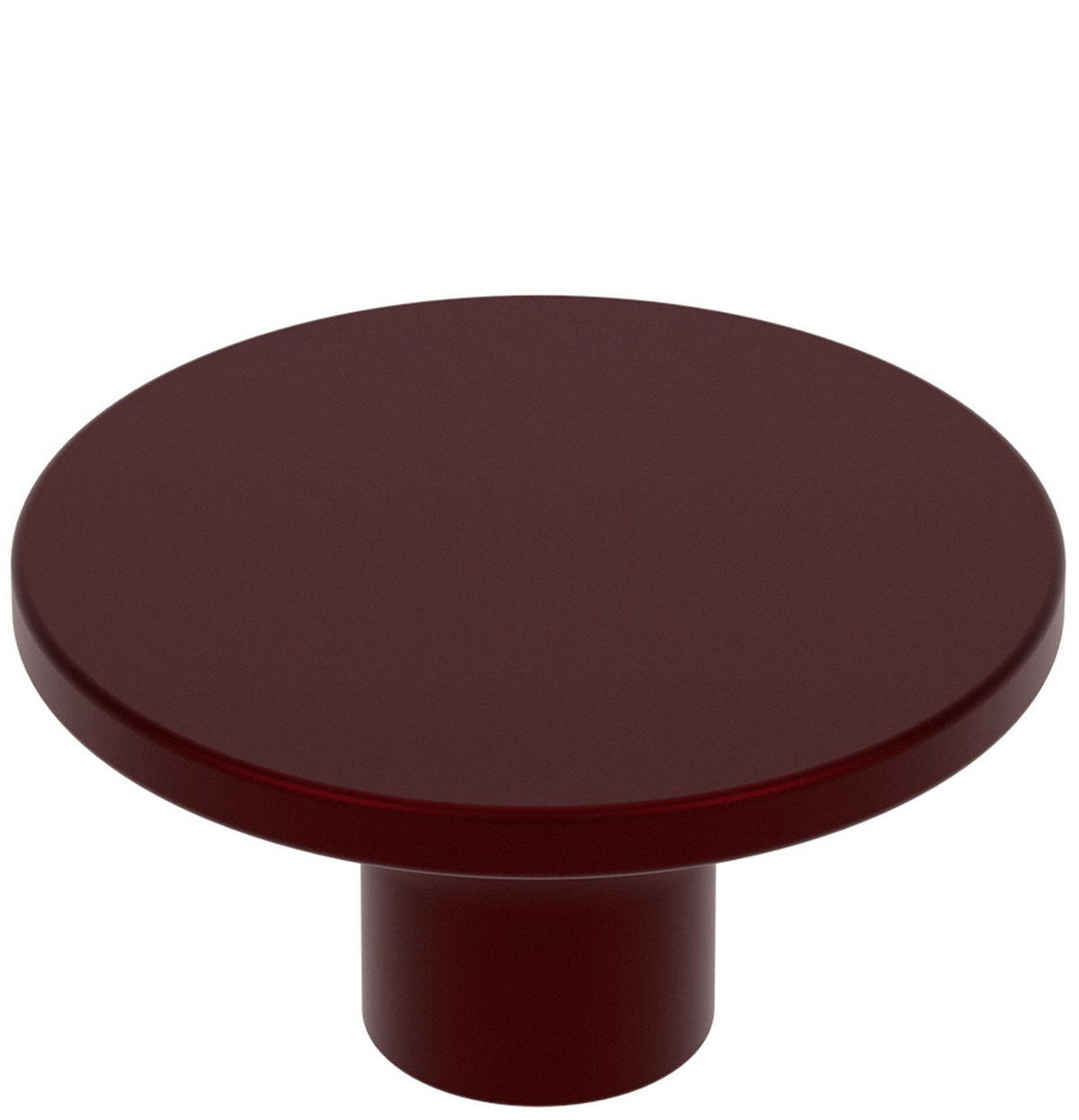 MÖBELKNOPF Bordeaux matt, Schrankknopf Astro Ø 36mm, Knopf modern - Bordeaux, Metall (3.6/1.9/1.9cm) - Livingpoint24