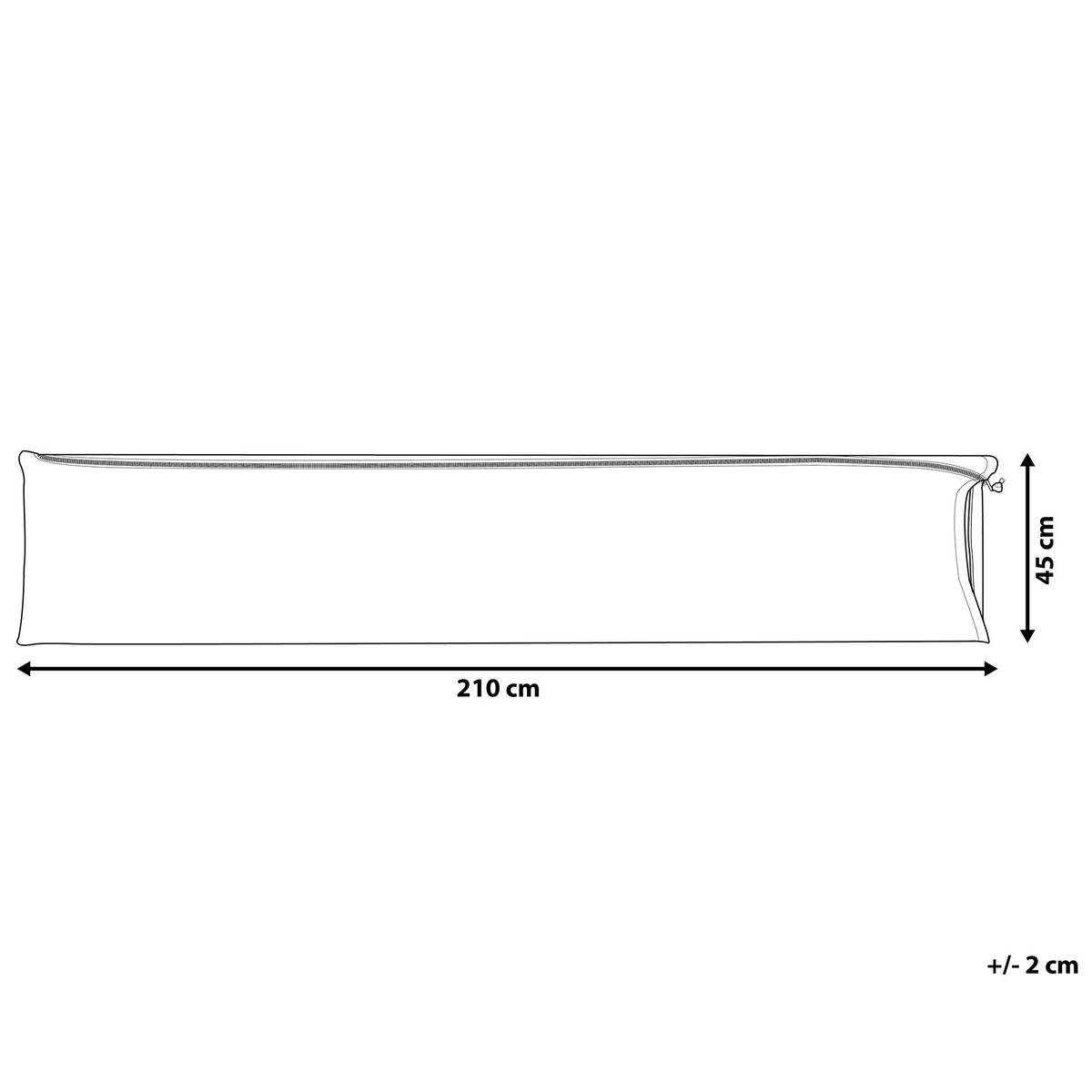 REGENSCHUTZ für Sonnenschirme 210/45/45 cm Chuva - Grau, Kunststoff (210/210/45cm) - Beliani