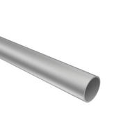 RUNDROHR 140 cm, 20 mm Ø Silbergrau - Alufarben, Metall (140cm) - INTERDECO