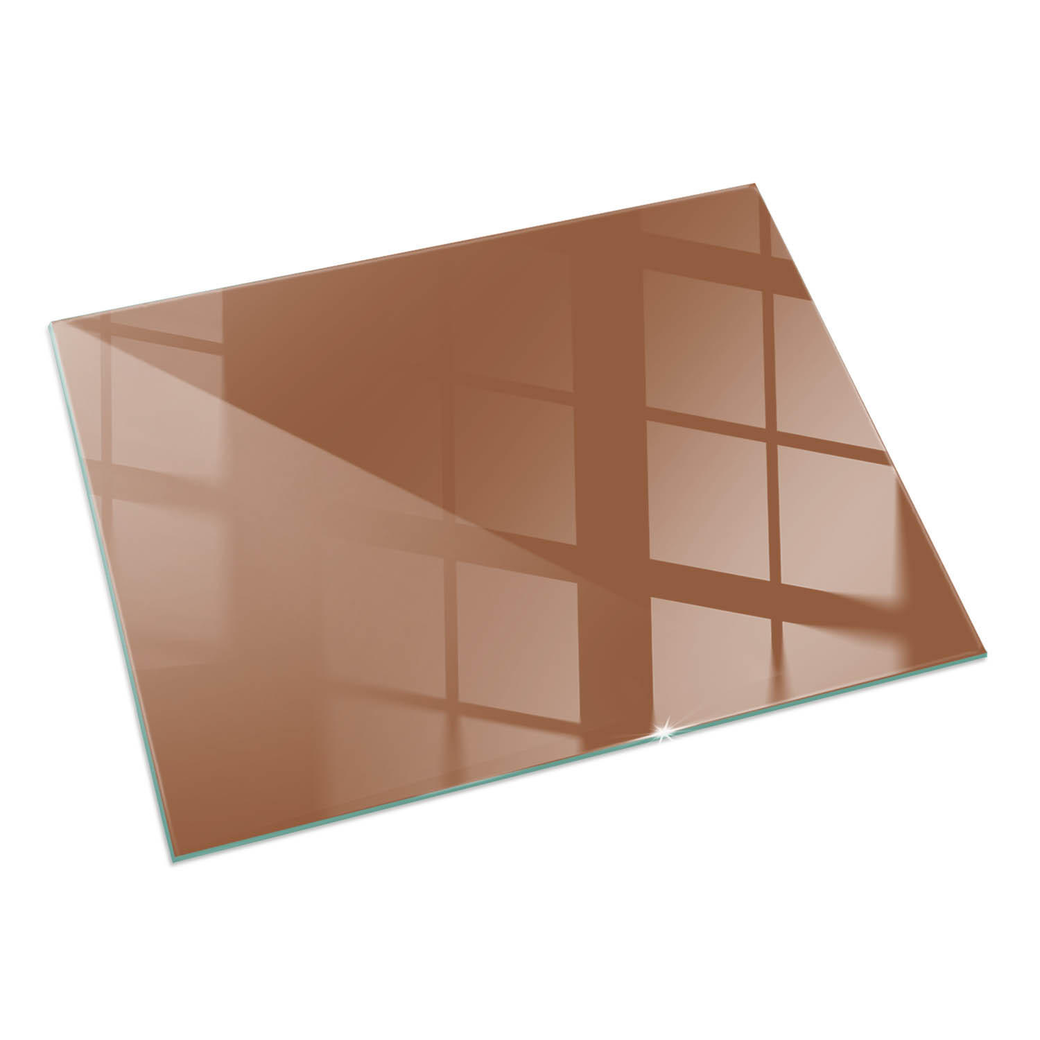 ArtPrintCave Glasplatte Braun 120x80x0.4 cm