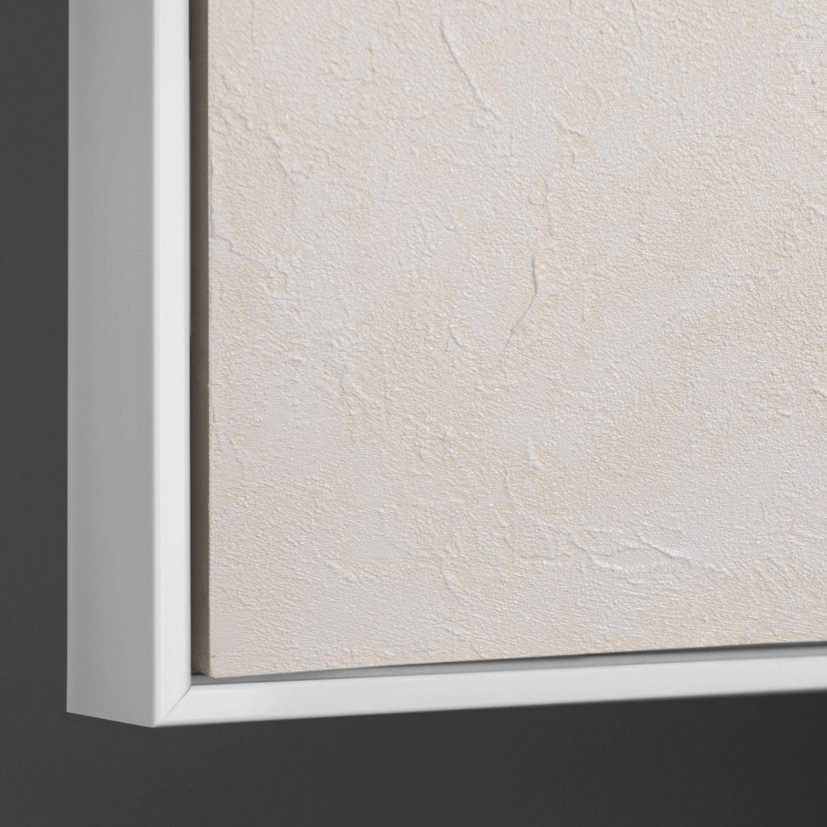 GEMÄLDE Weißer Code Schattenfugenrahmen Weiß 120x80 cm - Weiß, Holz (120/80cm) - YS-art gallery