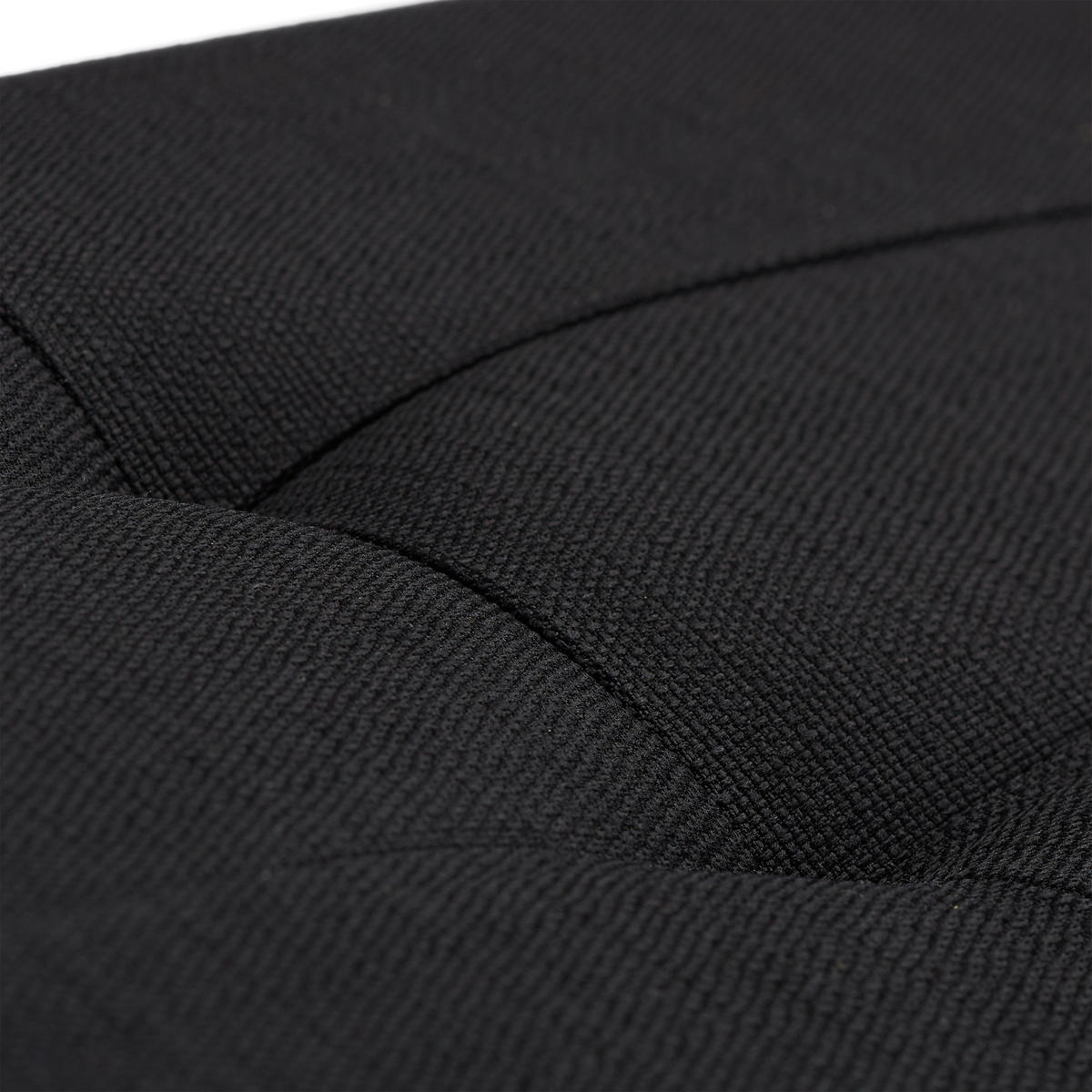 FALTBARE Sitzbank - Schwarz, Holzwerkstoff/Textil (38/38/76cm) - Relaxdays