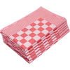 GESCHIRRTÜCHER, 6er-Set, 65x65 cm, 100% Baumwolle, Rot - Rot, Textil (65/65cm) - Zollner