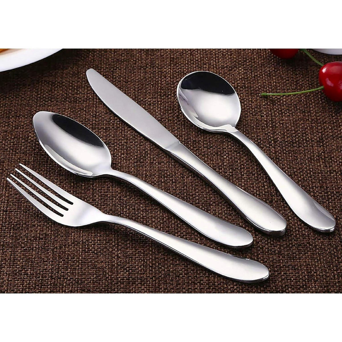 KINDER Messer 4er Set Edelstahl 6,8 cm - Silberfarben, Metall